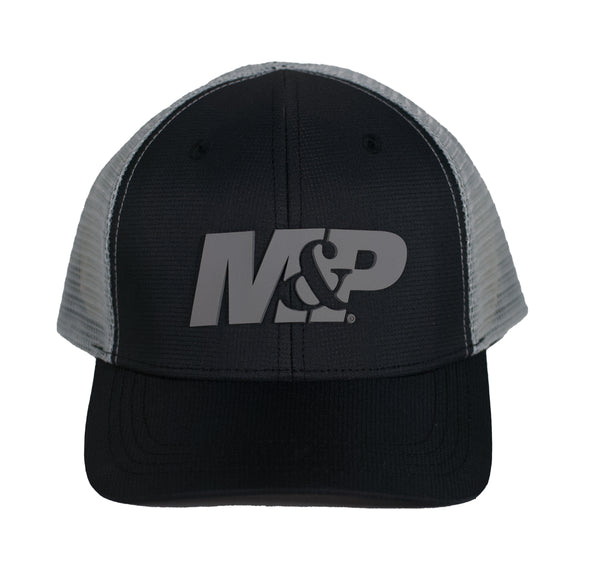 M&P® Range Ready™ Logo Cap Trucker Cap with Laser Cut Rubber Logo Front