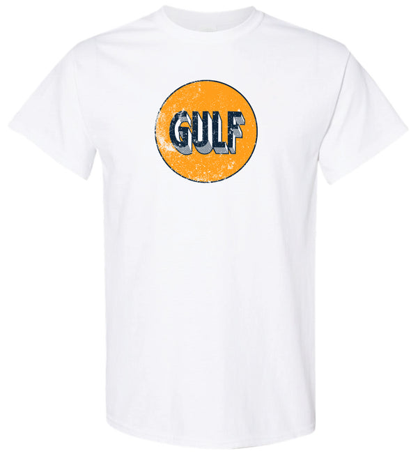 Gulf Oil Vintage 03 Circle Logo Premium Tee in White