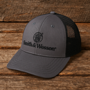 Smith & Wesson® Two-Tone Charcoal Grey & Black Trucker Cap