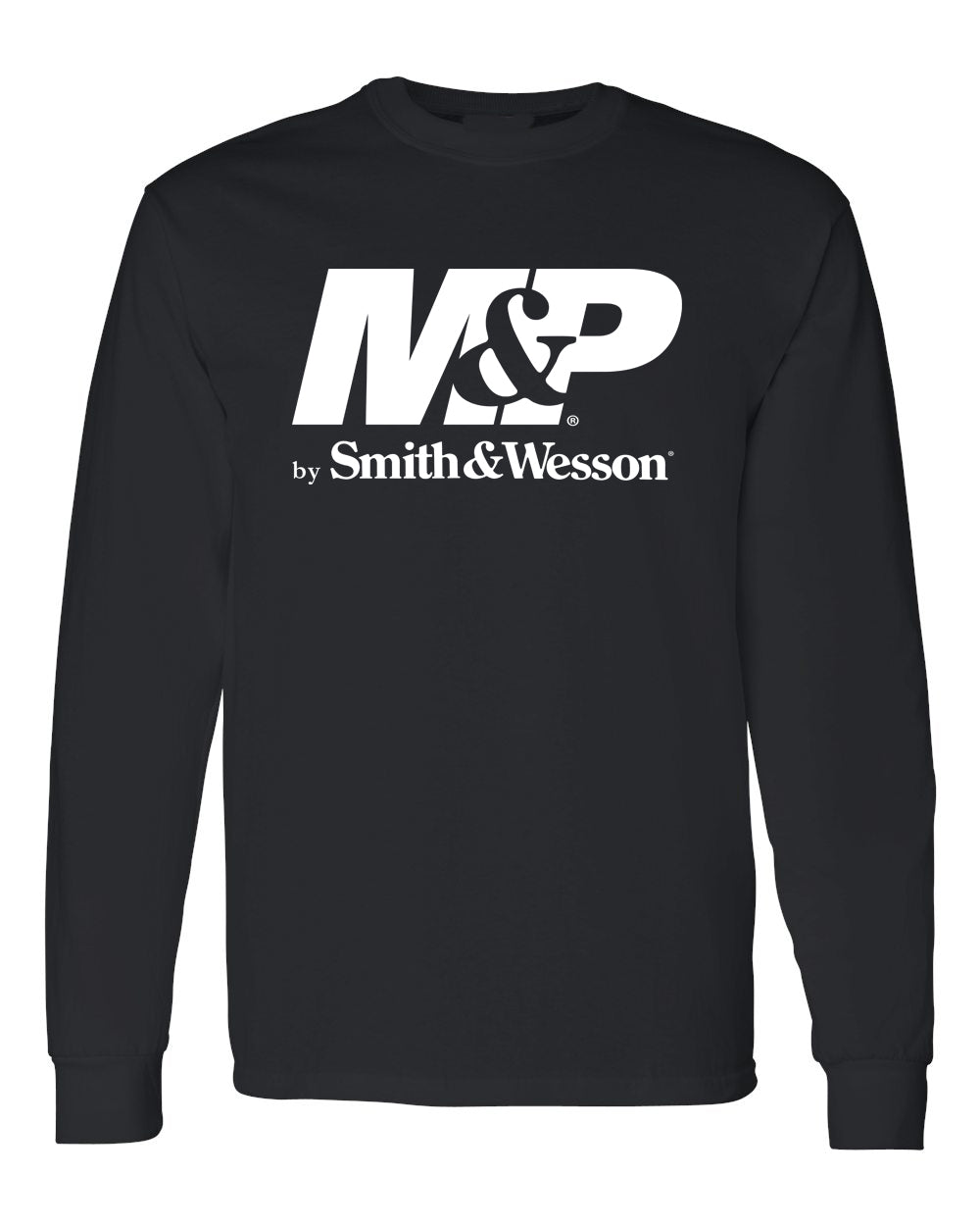 M P by Smith Wesson Long Sleeve Logo Tee Shirt in Black