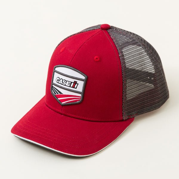 CASE IH® Red & Charcoal Woven Patch Trucker