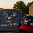 Smith & Wesson® Eagle Patriotic T-Shirt & Trucker Hat Bundle