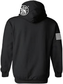 Smith & Wesson® Pullover Hoodie with Logo & US Flag in Black