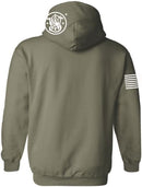 Smith & Wesson® Pullover Hoodie with Logo & US Flag in Military Green