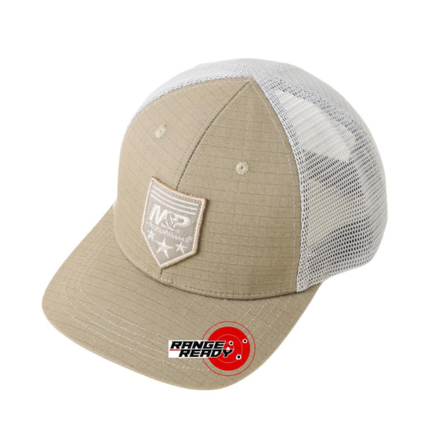 M&P® by Smith & Wesson®  Khaki Ripstop Trucker with Embroidery Patch