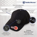 Range Ready™ Smith & Wesson® Black Ripstop S&W Meatball Logo Cap