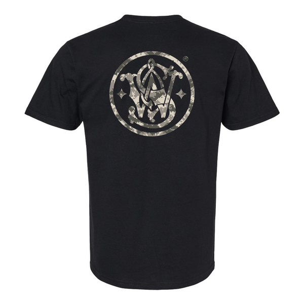 Smith & Wesson® Digital-Camo Filled Circle Logo Men's Tee