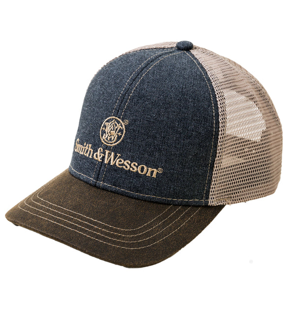 Smith & Wesson® Two-Tone Denim Trucker Cap