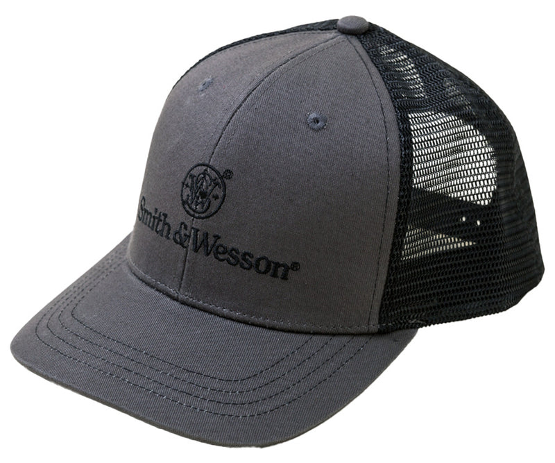 Smith & Wesson® Two-Tone Charcoal Grey & Black Trucker Cap