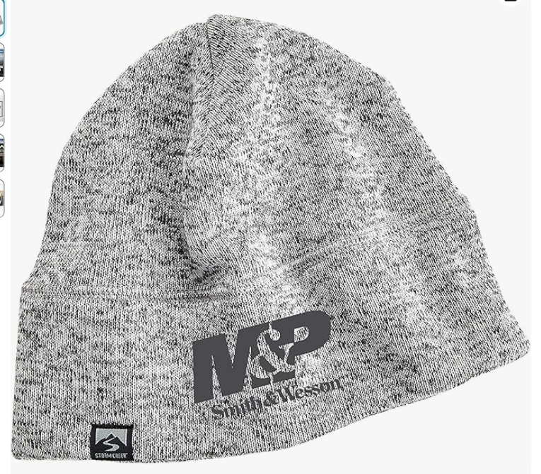 M&P by Smith & Wesson Embroidered Beanie in Platinum