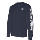 Smith & Wesson® Long Sleeve Tee with Arm Logo in Navy