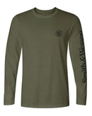 Smith & Wesson® Long Sleeve Tee with Arm Logo in Military Green