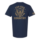 Kick Brass - For God And Country Premium Tee in Navy