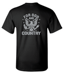 Kick Brass - For God And Country Premium Tee in Black
