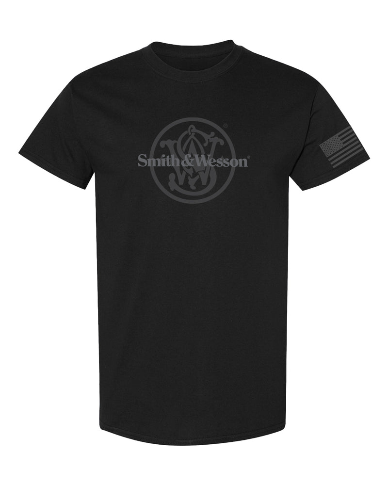 Smith & Wesson® S&W Logo Overlay Premium Tee in Black