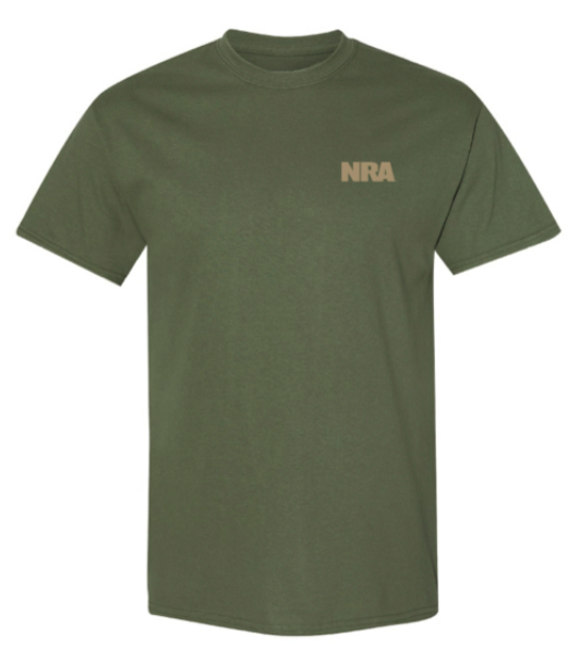 NRA® Freedom Isn't Free Premium Tee in Military Green