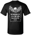 "Whiskey and Bad Decisions" Premium Short Sleeve Tee in Black