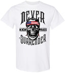 Kick Brass - Never Surrender Premium Tee in White