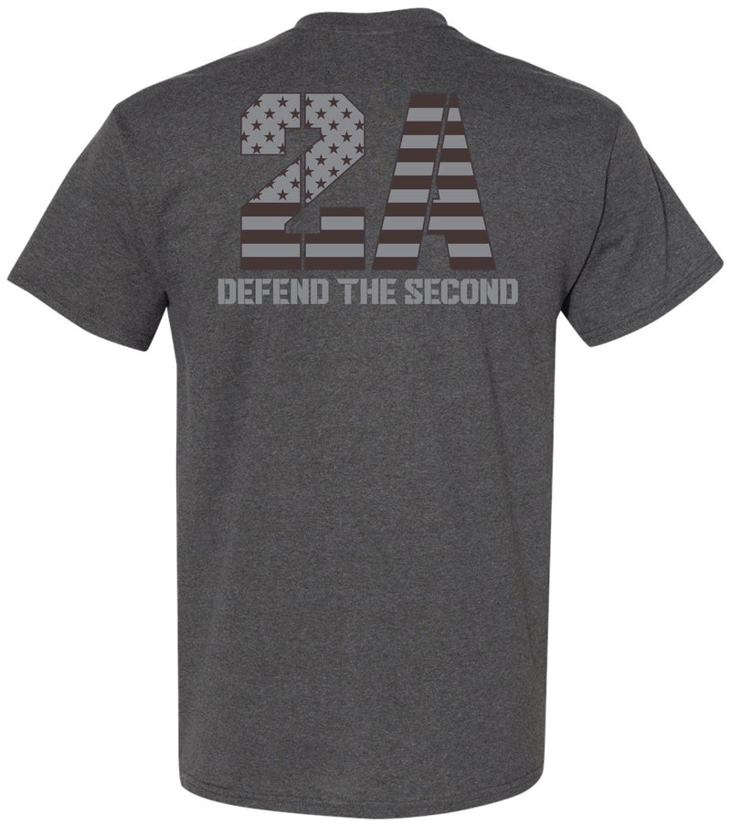 Kick Brass - 2A Defend the Second Premium Tee in Smoke Heather