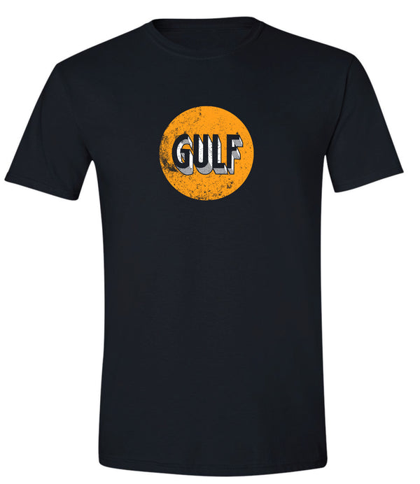 Gulf Oil Vintage 03 Circle Logo Premium Tee in Black