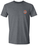 Gulf Oil Tin Sign Premium Tee in Granite Grey