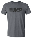 M&P® by Smith & Wesson® Flag & Logo Side by Side Premium Tee in Smoke Heather