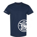Smith & Wesson® Crewneck Wrap-Around Logo Short Sleeve Tee in Navy
