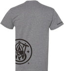 Smith & Wesson® Crewneck Wrap-Around Logo Short Sleeve Tee in Nickel Heather