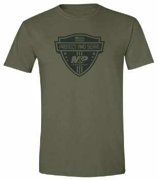M&P® by Smith & Wesson® Protect and Serve Tee in Military Green