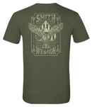 Smith & Wesson® Eagle Spade Playing Card Tee in Military Green