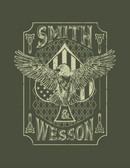 Smith & Wesson® Eagle Spade Playing Card Tee in Military Green