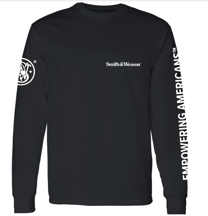 Smith & Wesson® Empowering Americans Long Sleeve Tee in Black