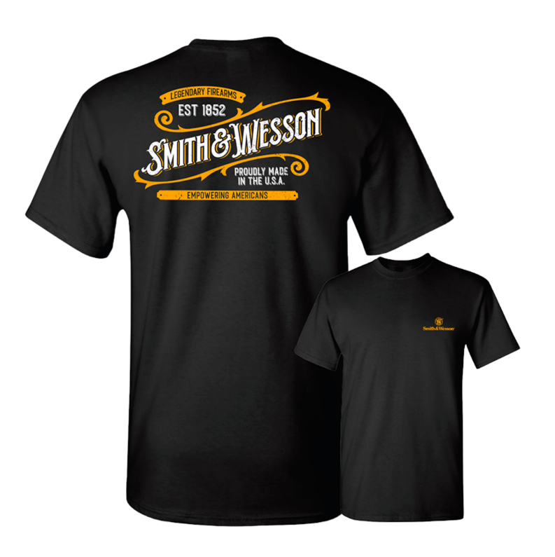 Smith & Wesson® Vintage Western Sign Tee in Black