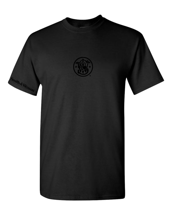 Smith & Wesson® Middle Chest Meatball Logo Tee in Black