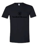 Smith & Wesson® Stacked Logo Monochrome Tee in Black