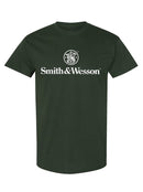 Smith & Wesson® Stacked Logo Men's Short Sleeve Tee – Forest Green