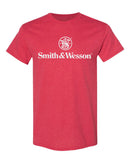 Smith & Wesson® Logo Men's Premium Short Sleeve Tee – Red Heather