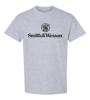 Smith & Wesson® Logo Men's Premium Short Sleeve Tee – Heather Grey