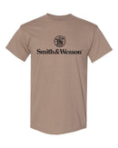 Smith & Wesson® Logo Men's Premium Short Sleeve Tee – Dark Khaki
