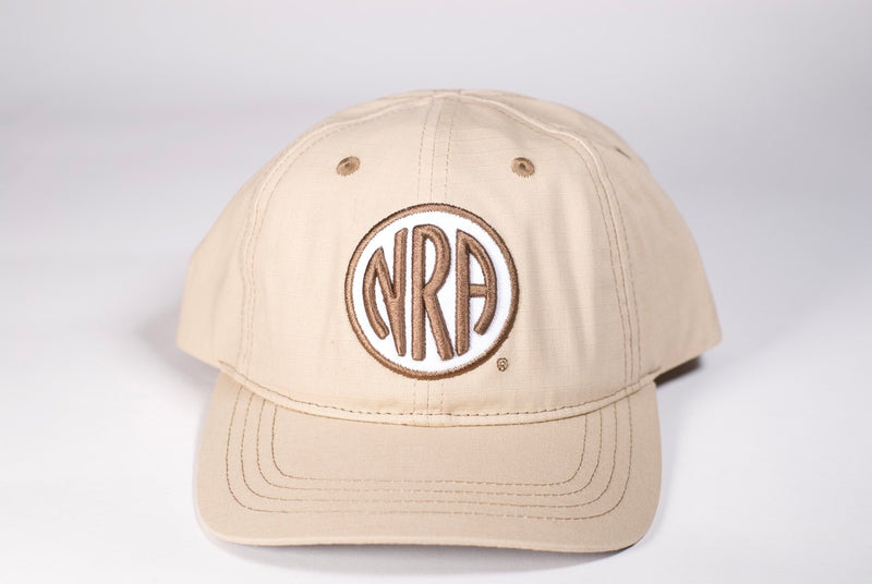 NRA® Tan Patch Cap with Digital Camo Backer