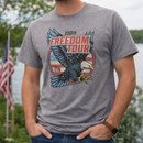 250th Freedom Tour Eagle Tee – Nickel Heather