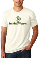 Smith & Wesson® Logo  Short Sleeve Tee – Heather Linen