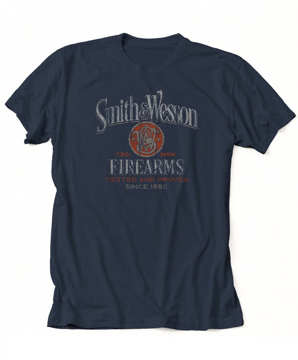 Smith & Wesson® Tested and Proven Premium Quality Short Sleeve Tee in Navy