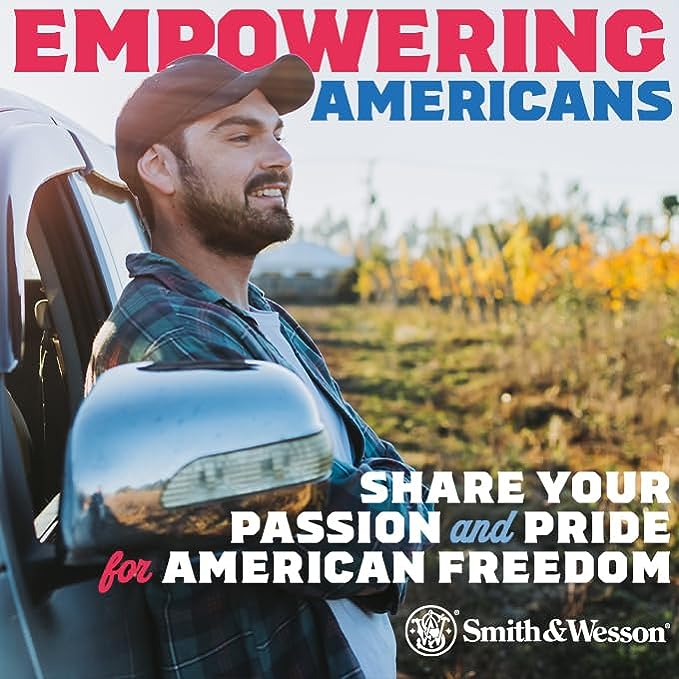 Smith & Wesson® “Empowering Americans” Long Sleeve Tee with Logo in Black