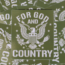 Kick Brass® For God and Country Sticker
