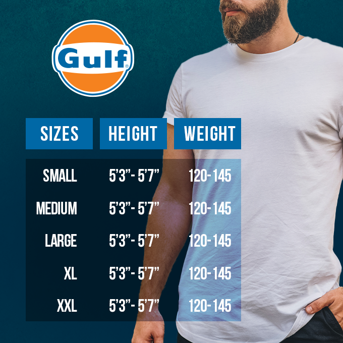 Gulf Oil One Mile Classic Long Sleeve Tee in Blue Jean