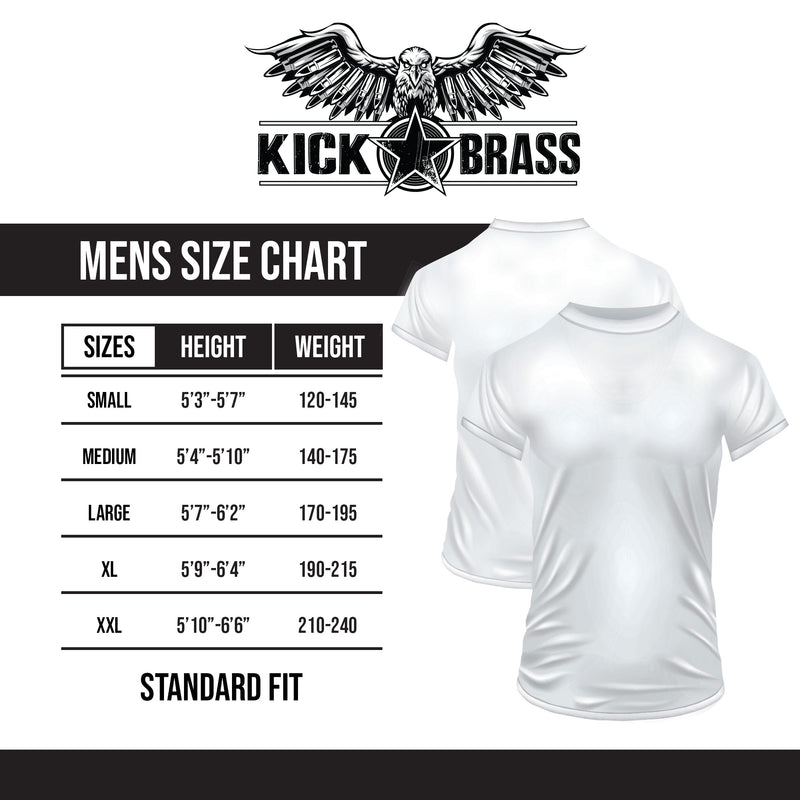 Kick Brass - Red, White, Blue Eagle Logo Premium Tee in Navy