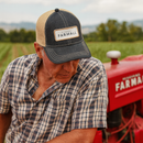 McCormick FARMALL® Black Denim Mesh Back Trucker Cap