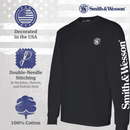 Smith & Wesson® Long Sleeve Tee with Arm Logo in Navy