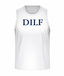 DILF “Damn I Love Freedom” Performance Sleeveless – White
